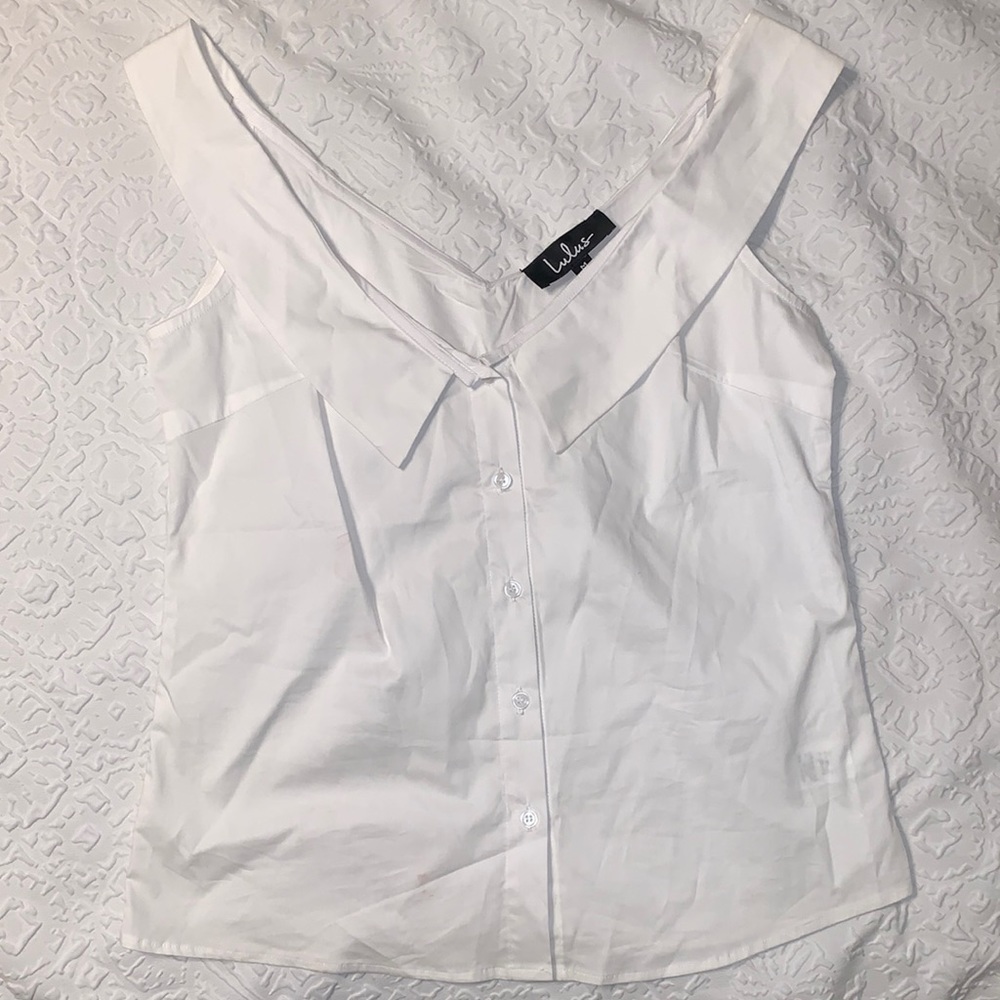 White collared blouse from Lulus